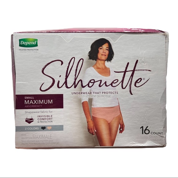 Depend Silhouette Incontinence Underwear Brief Maximum Small 16 CT - Picture 4 of 8
